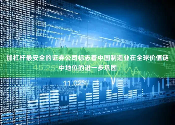 加杠杆最安全的证券公司标志着中国制造业在全球价值链中地位的进一步巩固